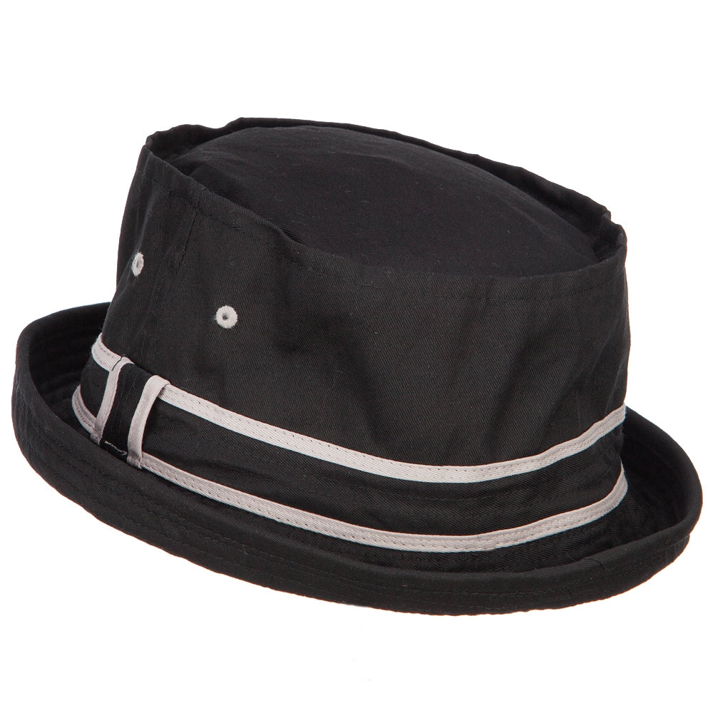 Big Size Striped Hat Band Fisherman Bucket Hat