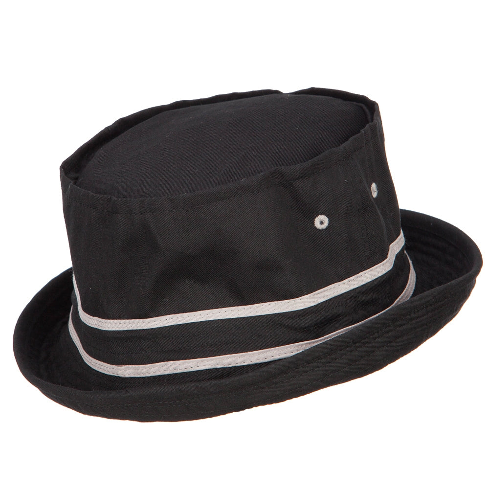 Big Size Striped Hat Band Fisherman Bucket Hat