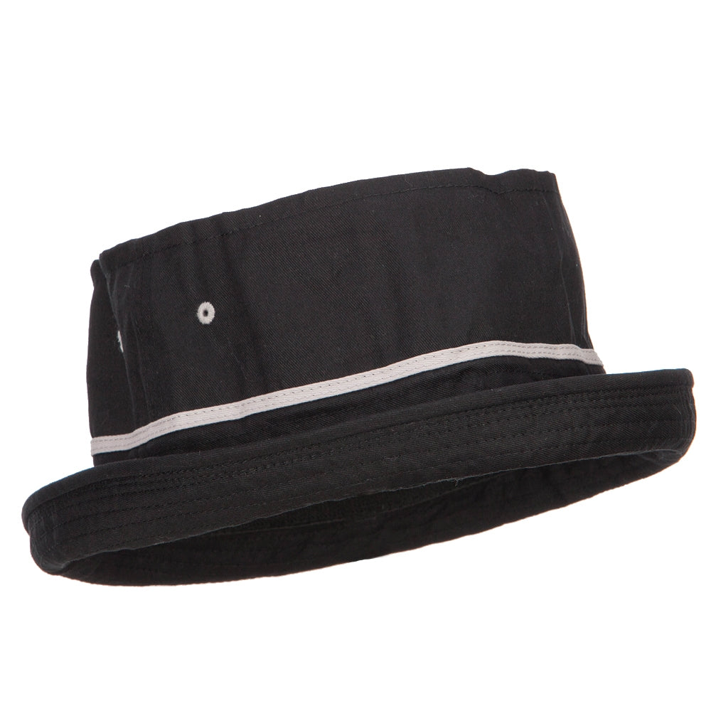 Big Size Striped Hat Band Fisherman Bucket Hat