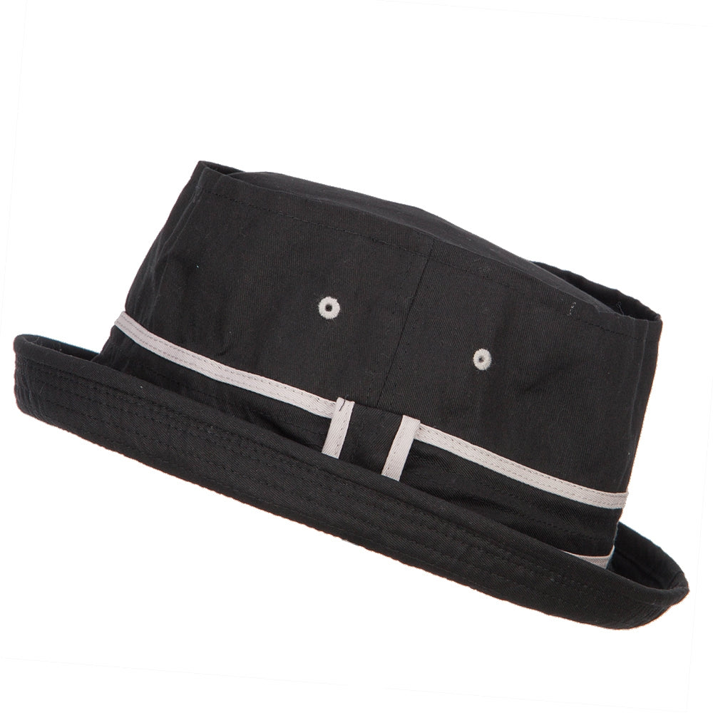 Big Size Striped Hat Band Fisherman Bucket Hat