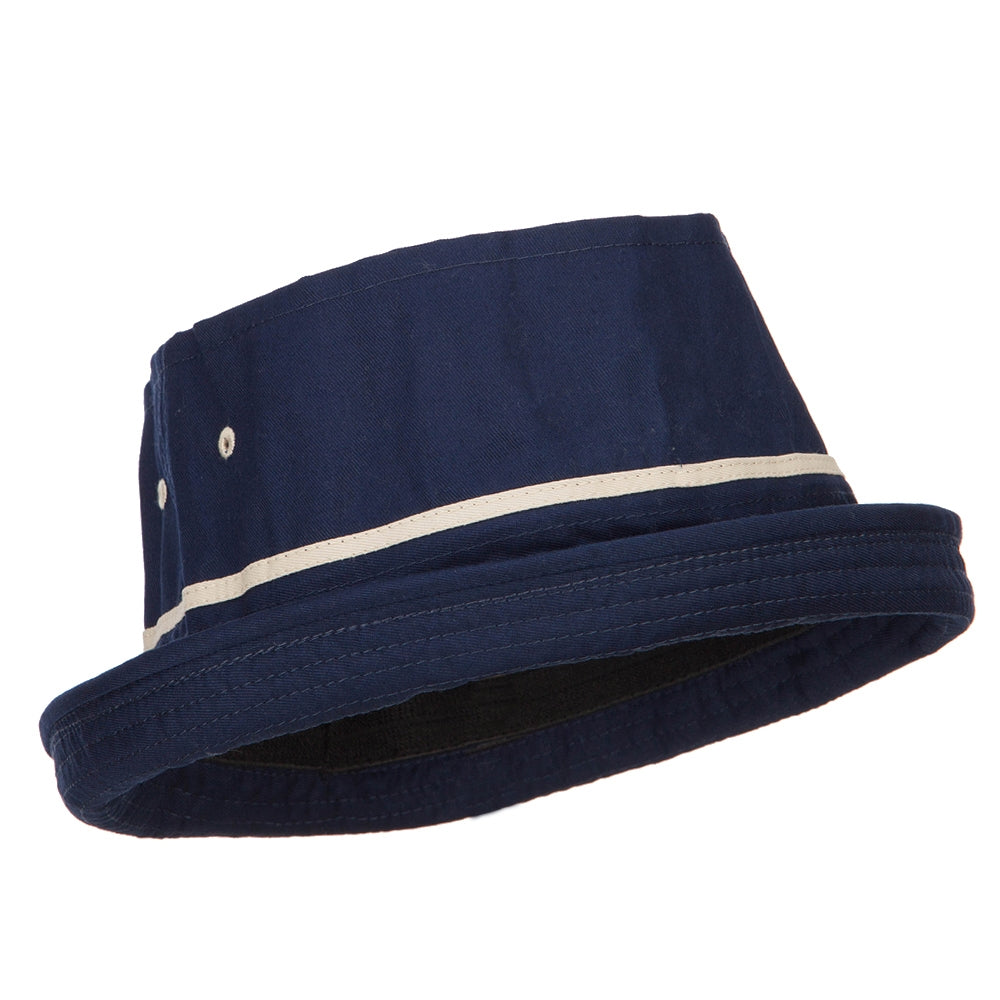 Big Size Striped Hat Band Fisherman Bucket Hat