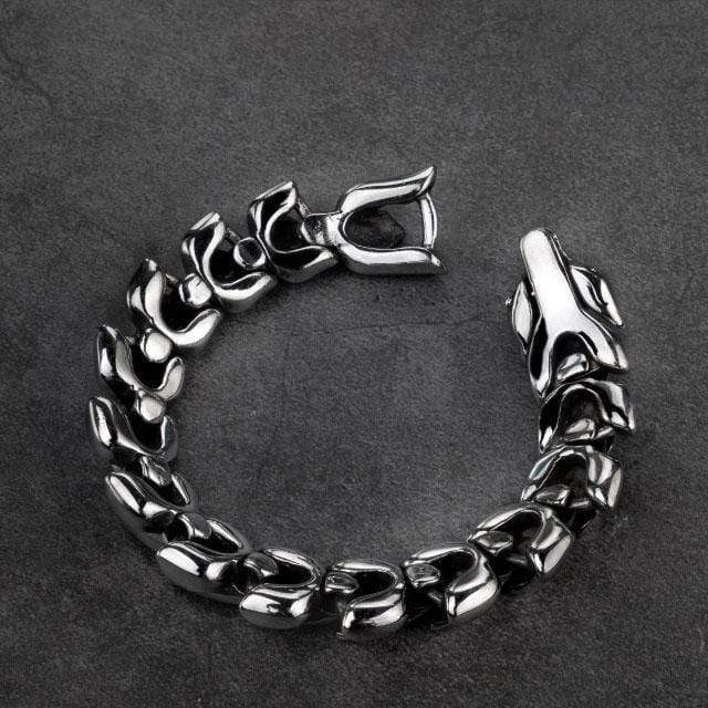 Vintage Dragon Scale Stainless Steel Bracelet