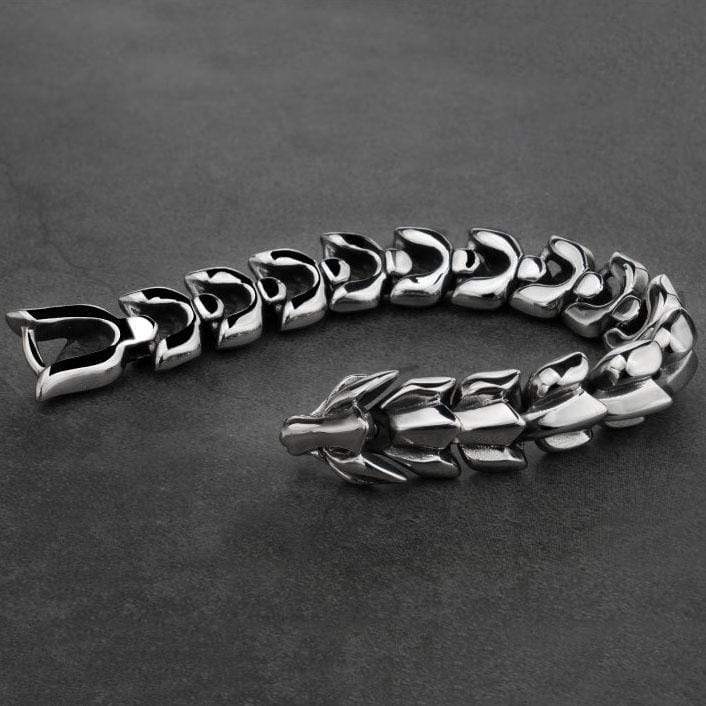 Vintage Dragon Scale Stainless Steel Bracelet