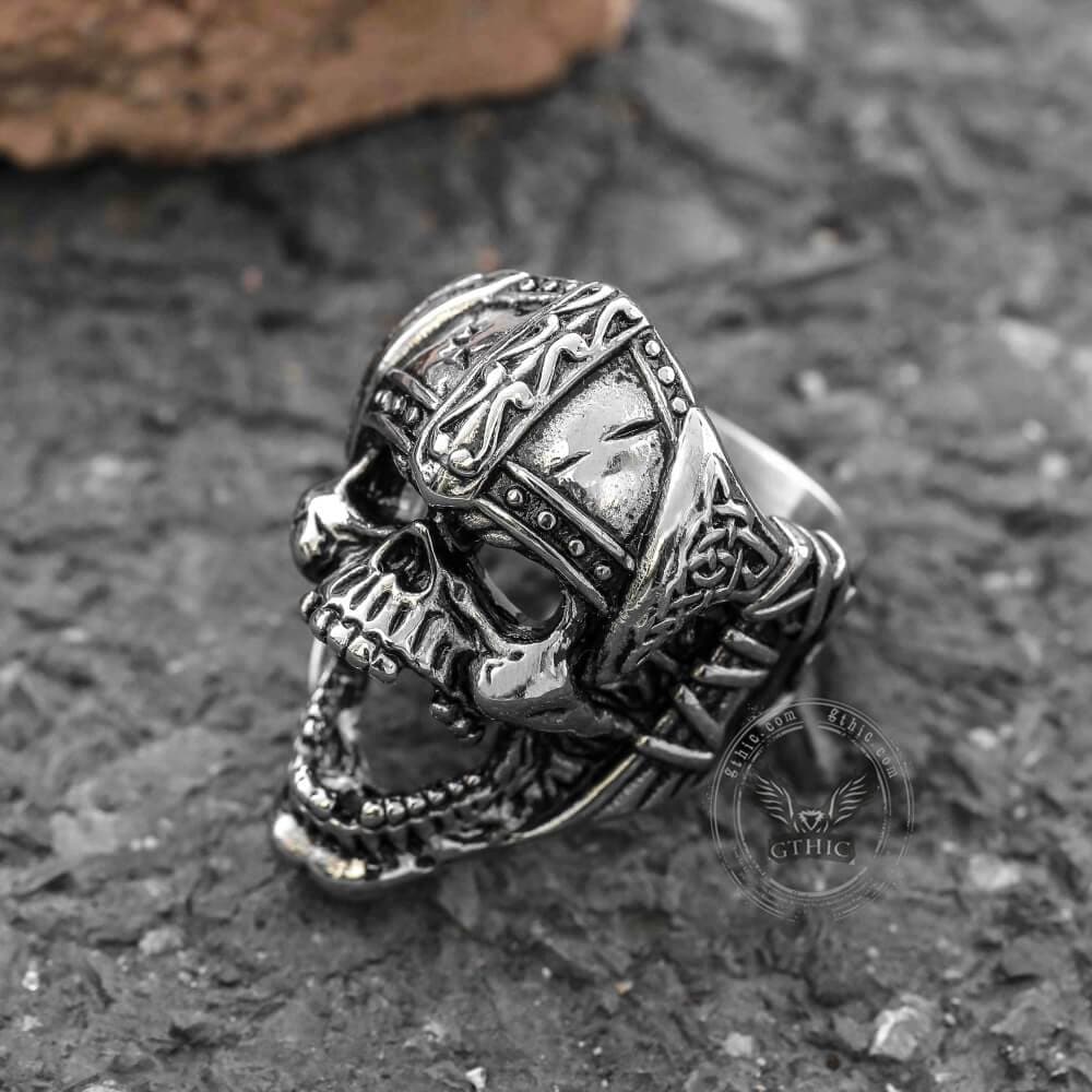 Berserker Stainless Steel Viking Skull Ring