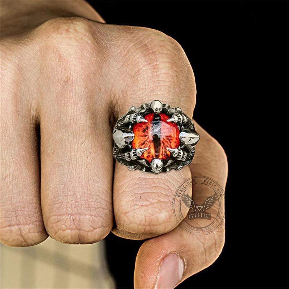 Eye Of Sauron Stainless Steel Ring