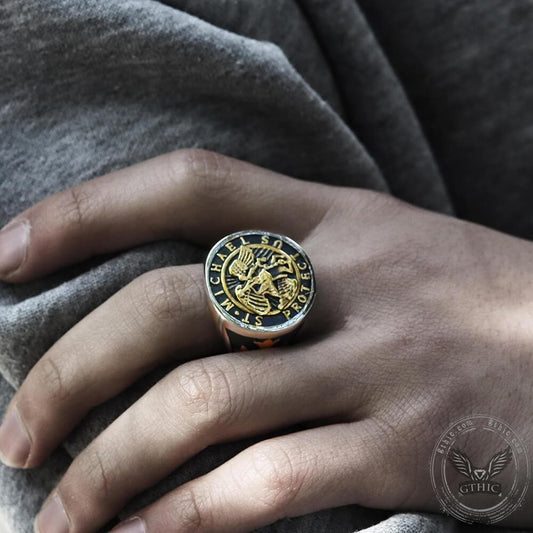 Guardian Angel Templar Knight Ring