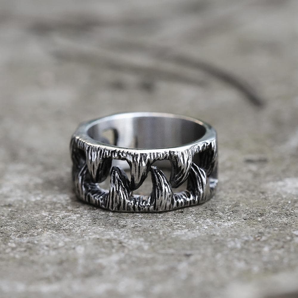 Monster Teeth Stainless Steel Beast Ring