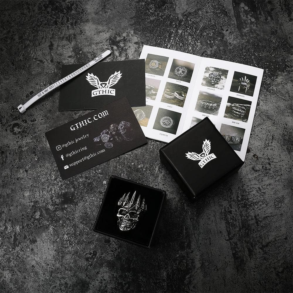 Nobility King Crown Stainless Steel Skull Ring