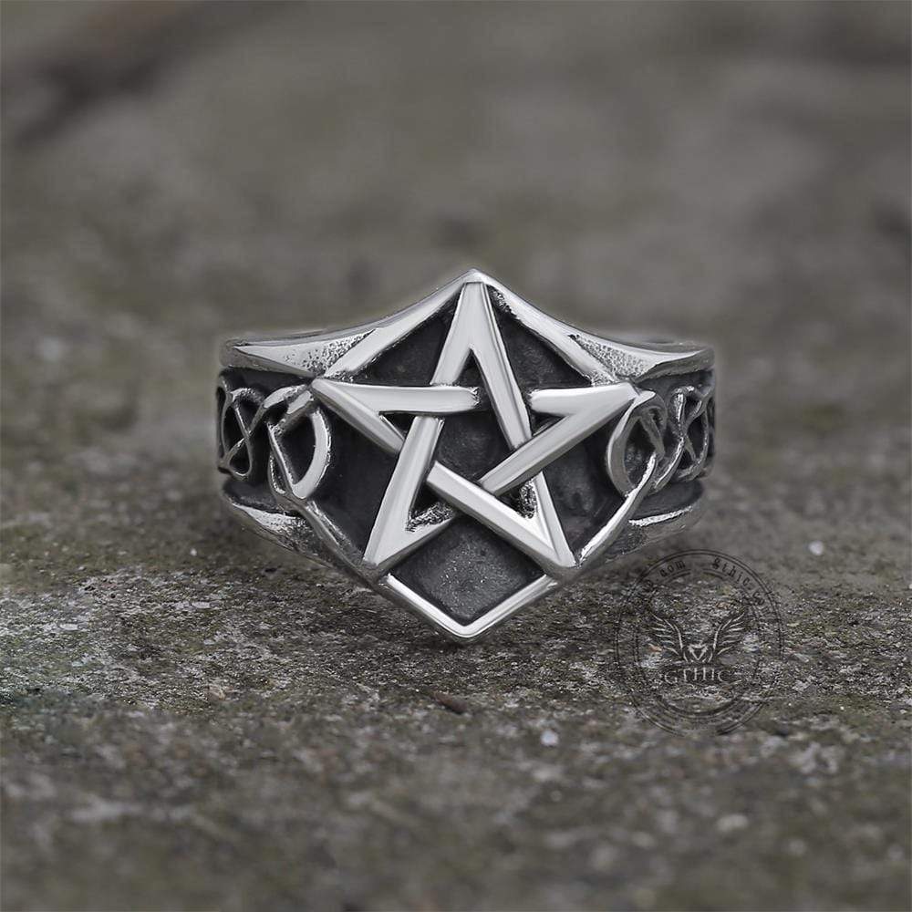 Pentagram Stainless Steel Ring