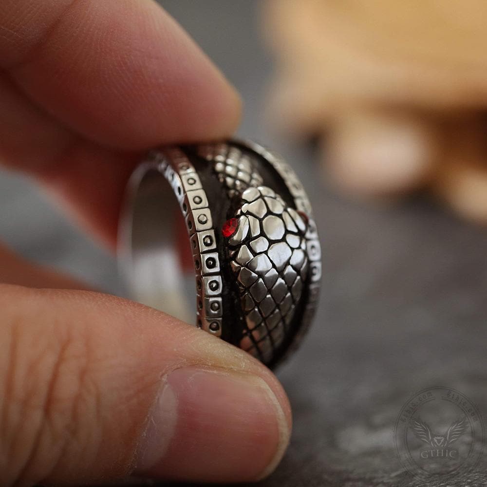 Ouroboros Stainless Steel Mythology Ring