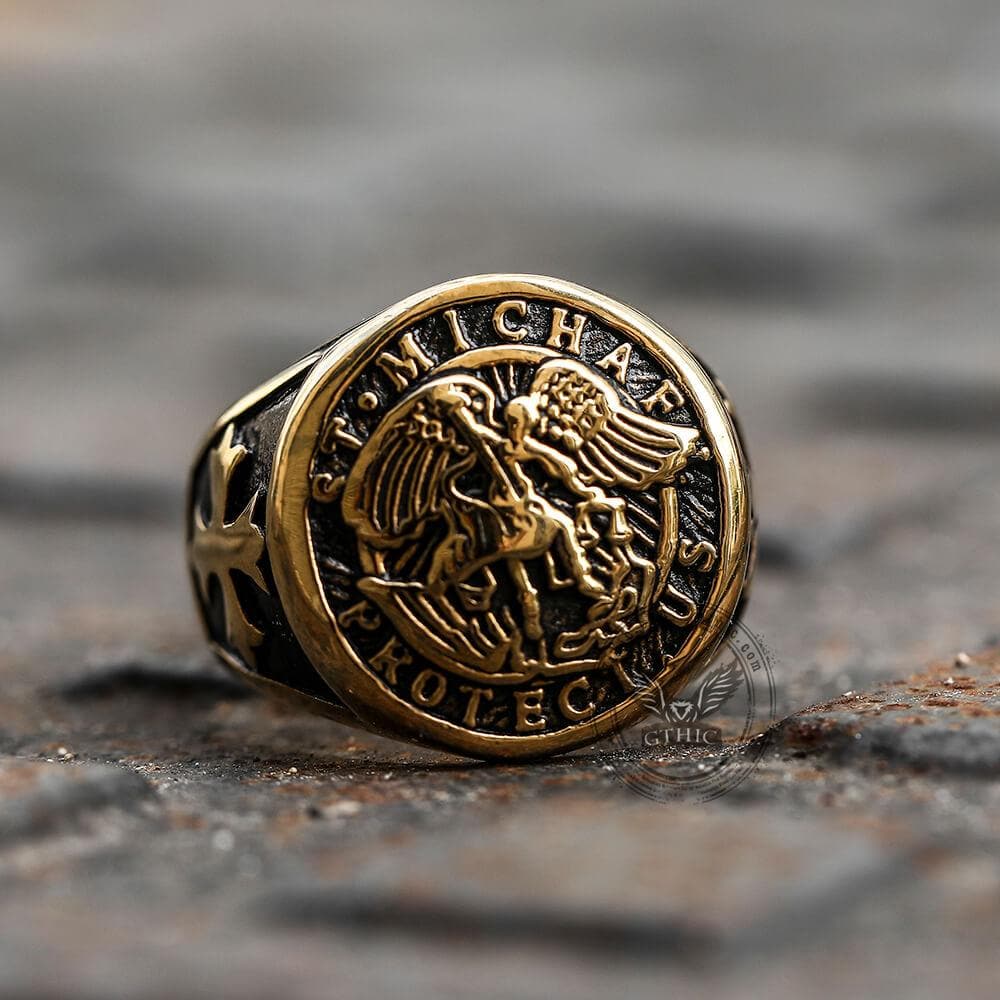 Guardian Angel Templar Knight Ring