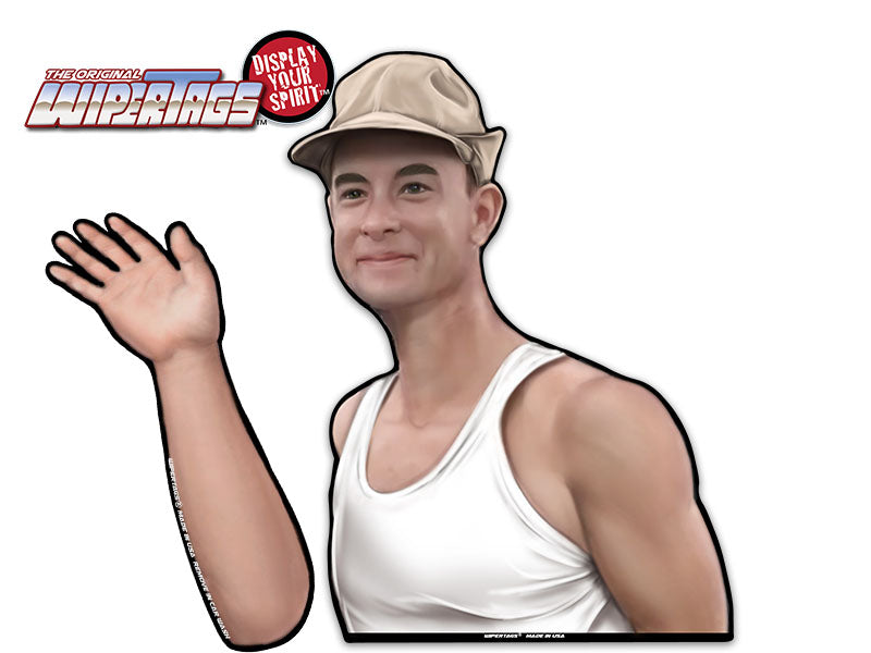 Shrimp Boat Captain Waving WiperTags