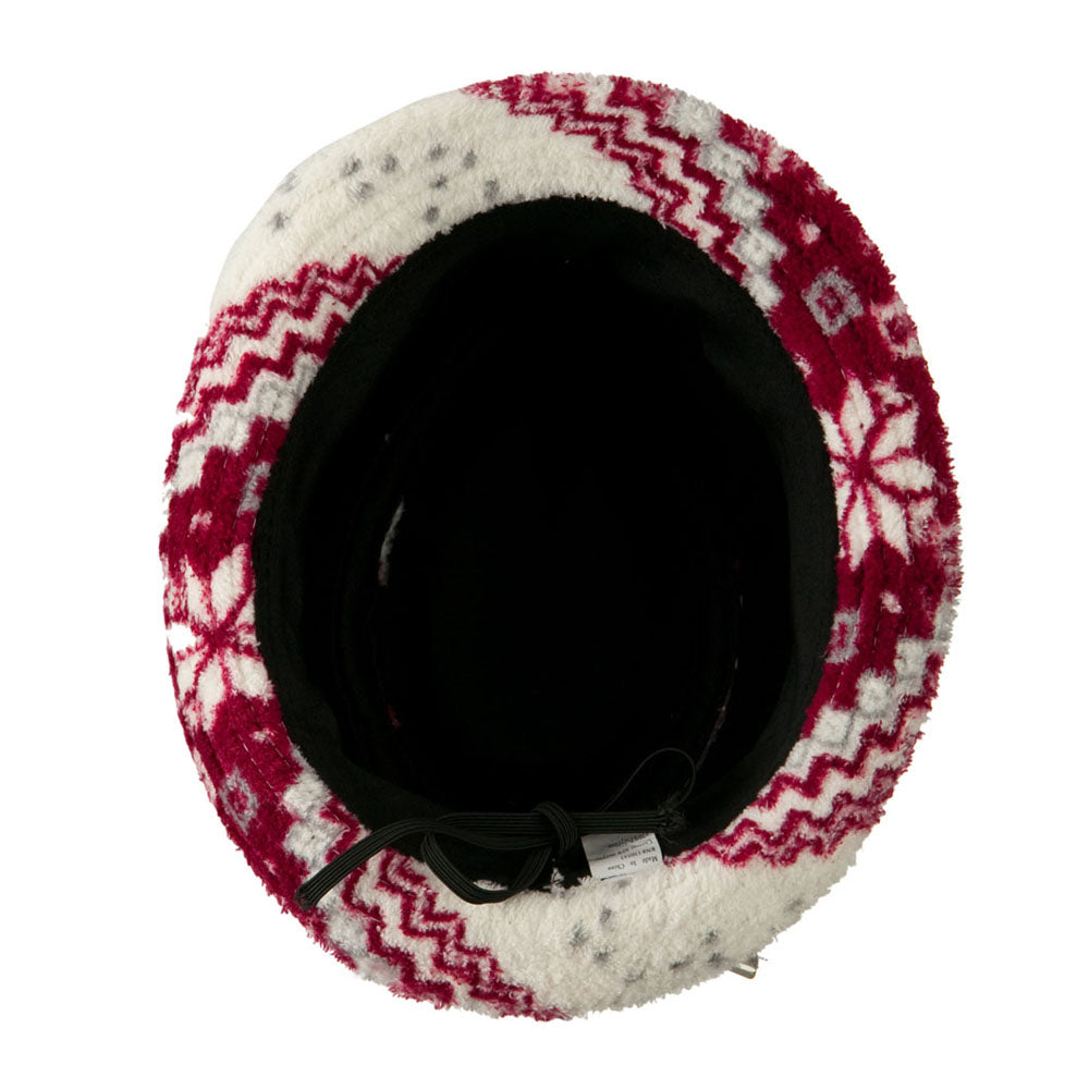 Girls Acrylic Blend Winter Design Fedora