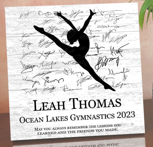Gymnastics Award for Gymnast Recognition or Senior Season End Gift