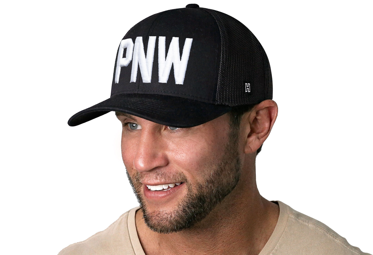 PNW Trucker Hat  |  Black PNW Snapback