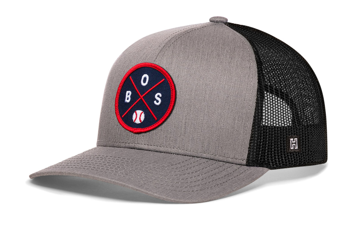 Boston Baseball Trucker Hat  |  BOS X Snapback