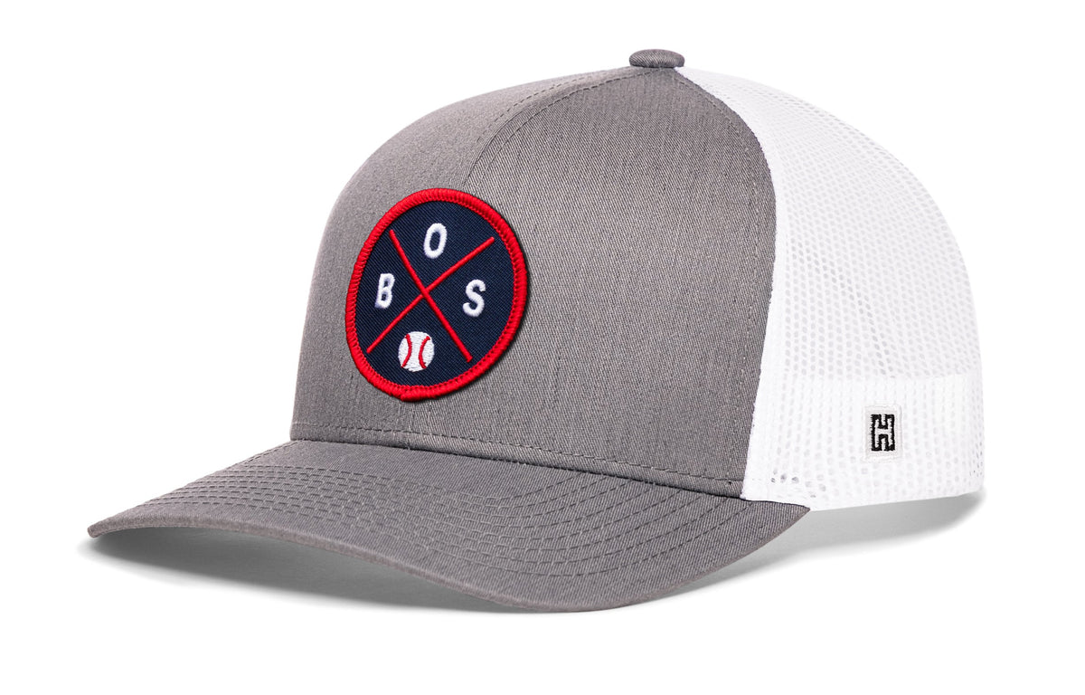 Boston Baseball Trucker Hat  |  BOS X Snapback