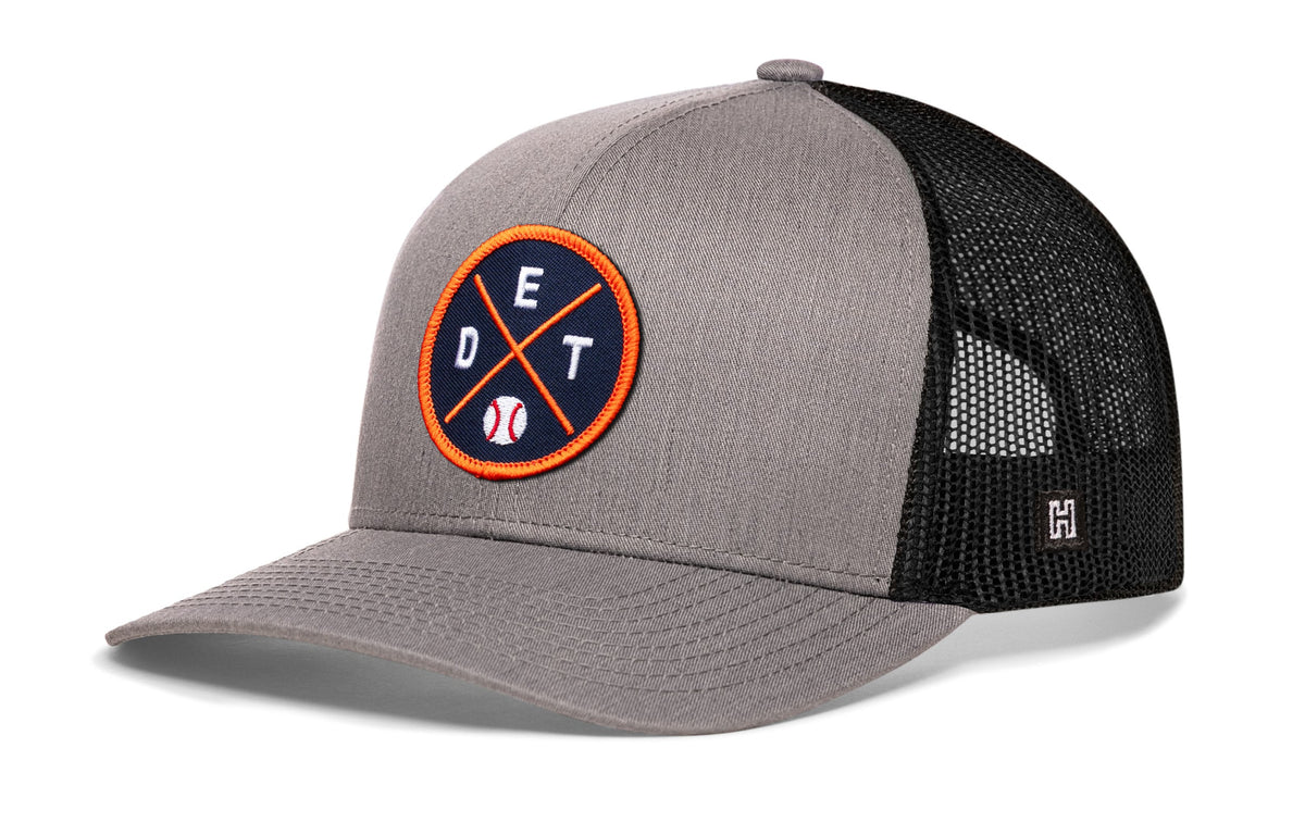 Detroit Baseball Trucker Hat  |  DET X Snapback