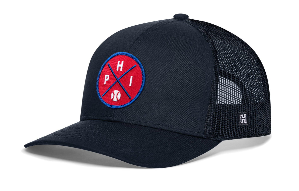 Philadelphia Baseball Trucker Hat  |  PHI X Snapback