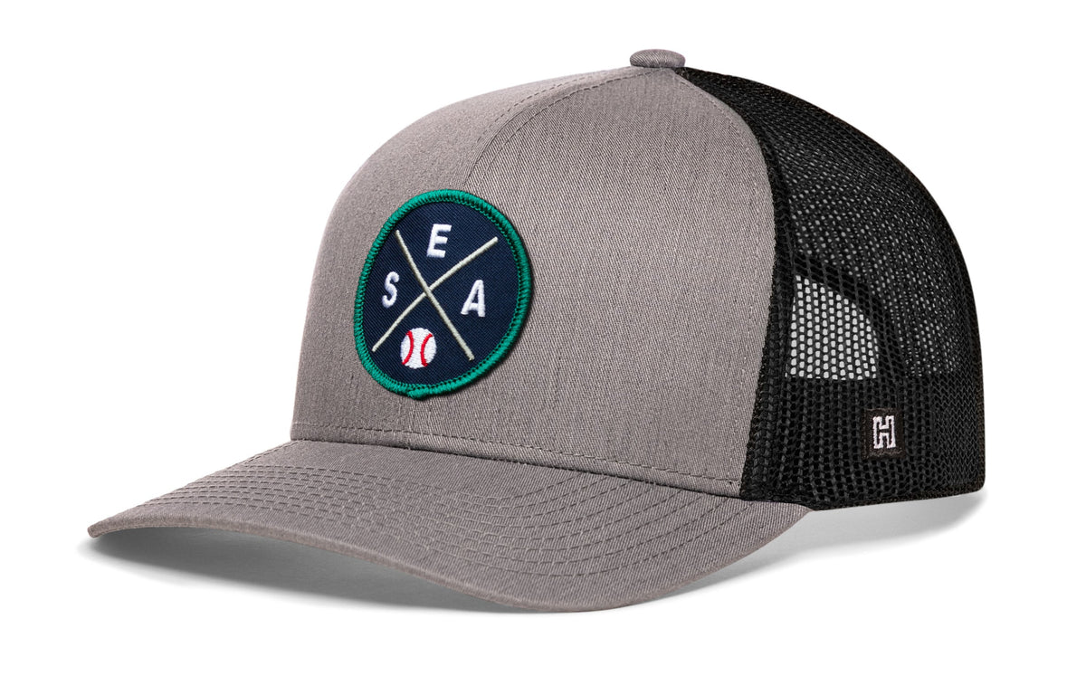 Seattle Baseball Trucker Hat  |  SEA X Snapback