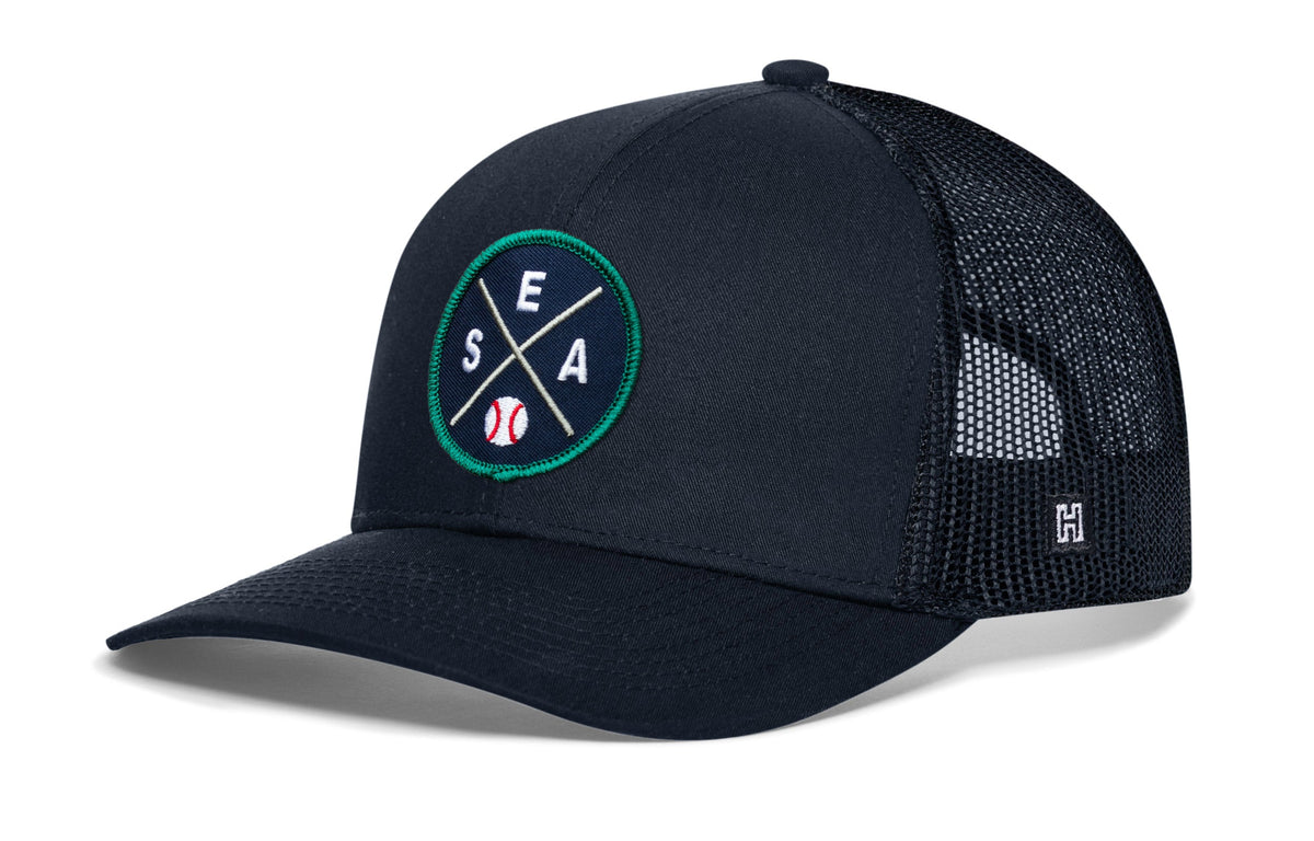 Seattle Baseball Trucker Hat  |  SEA X Snapback