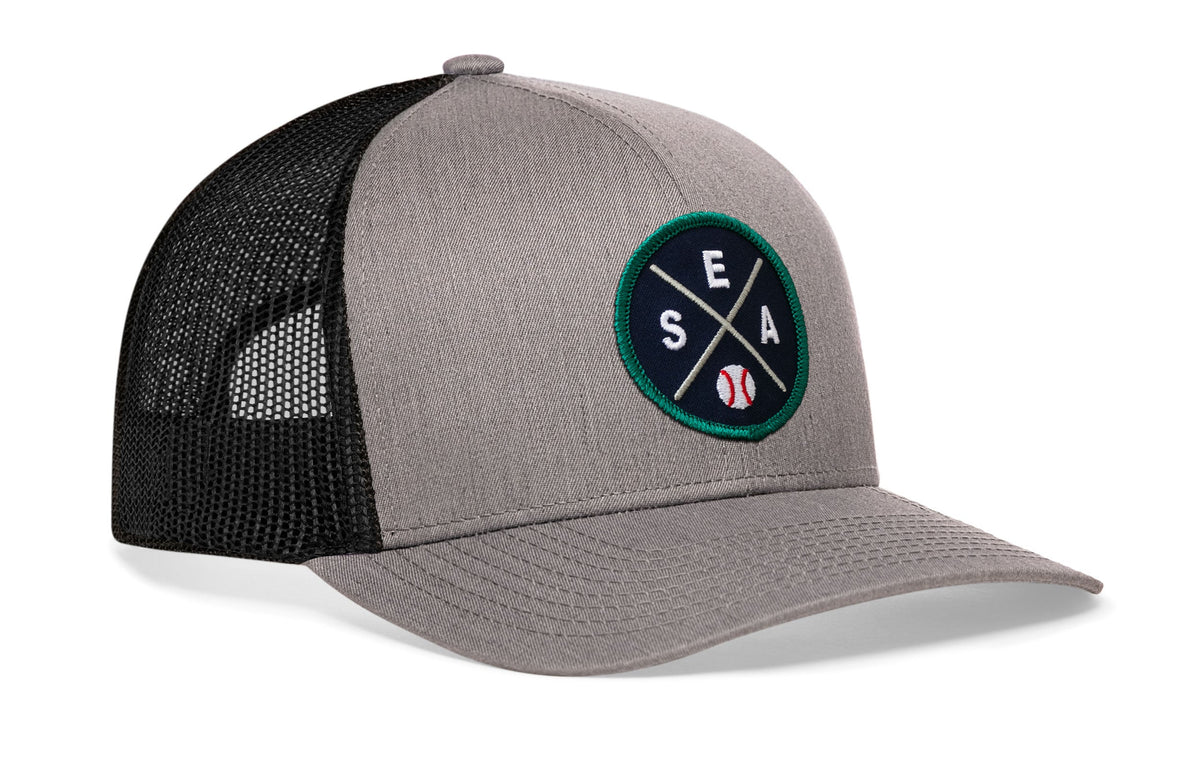 Seattle Baseball Trucker Hat  |  SEA X Snapback