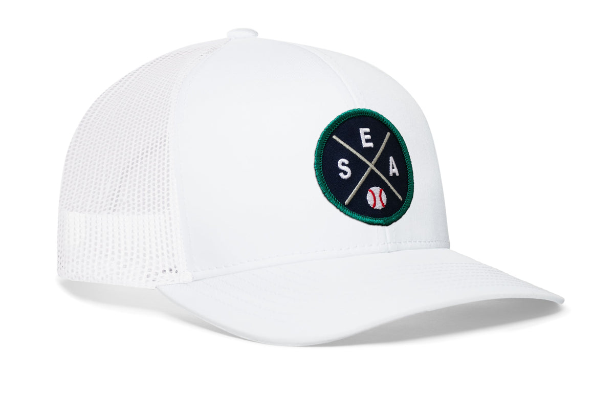 Seattle Baseball Trucker Hat  |  SEA X Snapback