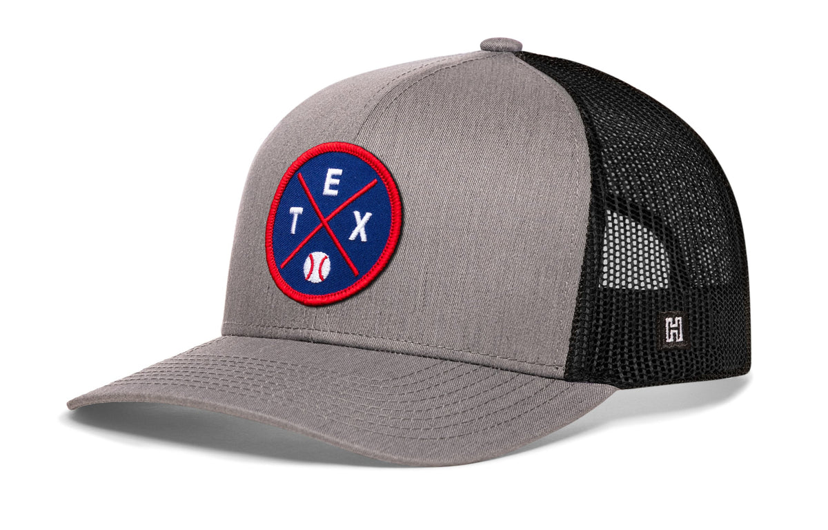 Texas Baseball Trucker Hat  |  TEX X Snapback