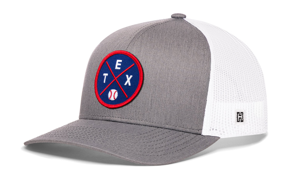 Texas Baseball Trucker Hat  |  TEX X Snapback