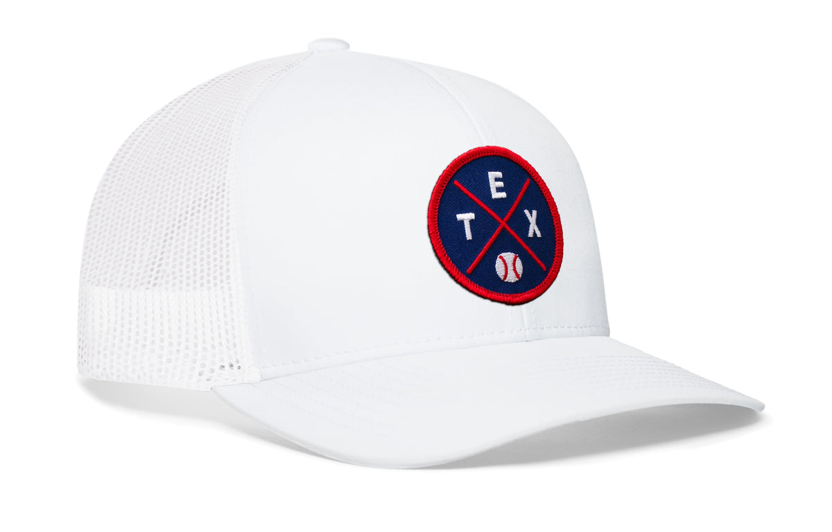 Texas Baseball Trucker Hat  |  TEX X Snapback