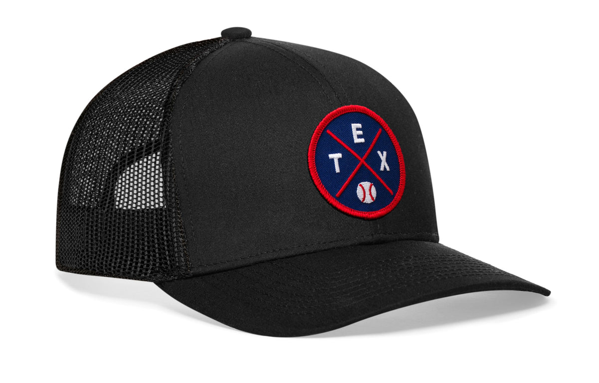 Texas Baseball Trucker Hat  |  TEX X Snapback