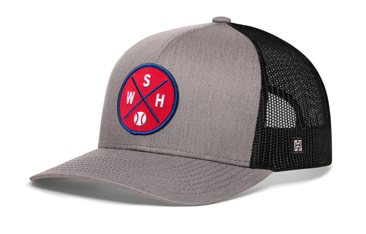 Washington DC Baseball Trucker Hat  |  WSH X Snapback