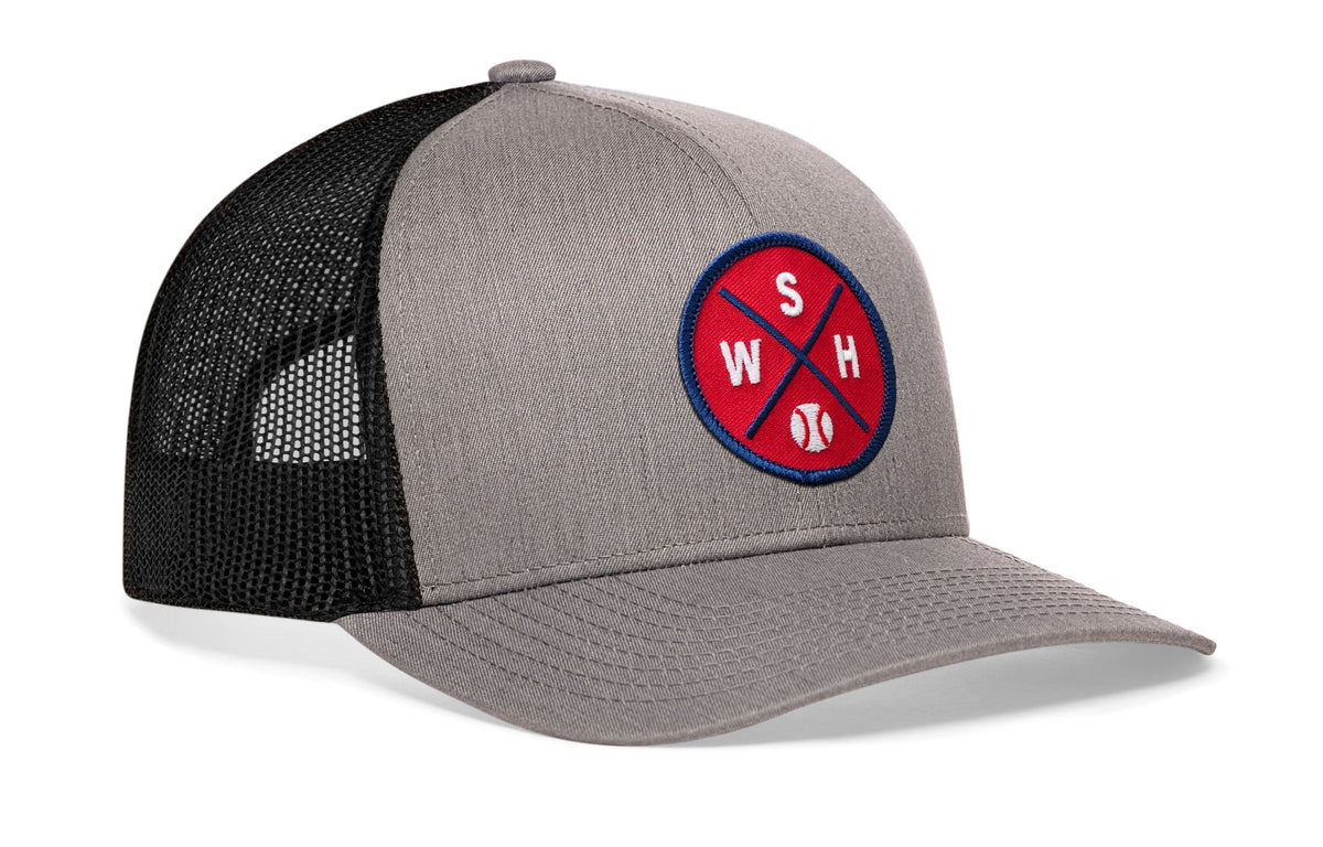 Washington DC Baseball Trucker Hat  |  WSH X Snapback