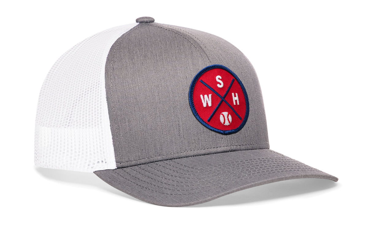 Washington DC Baseball Trucker Hat  |  WSH X Snapback