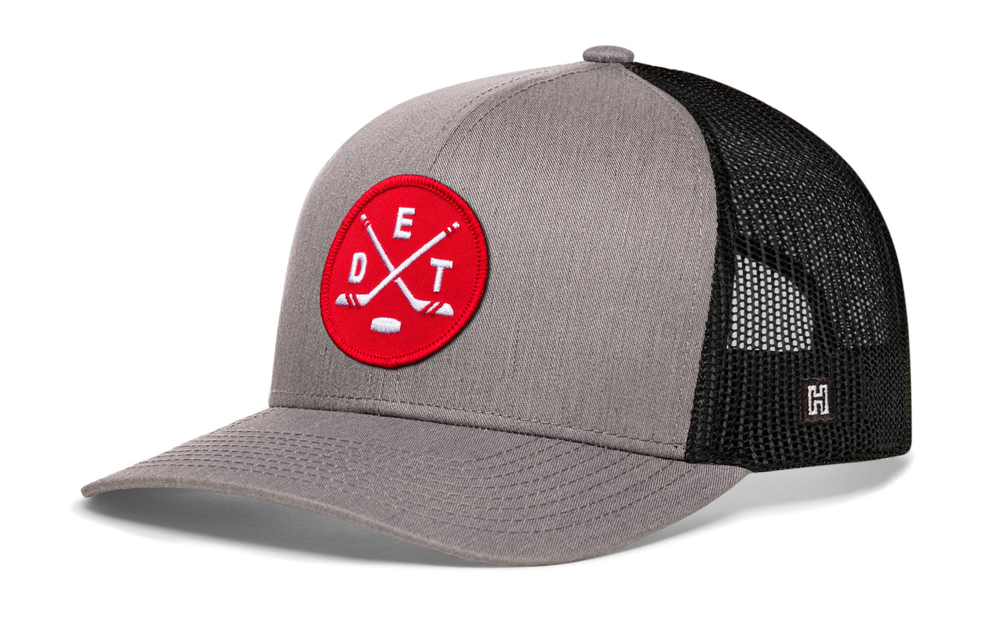Detroit Hockey Trucker Hat  |  DET X Snapback