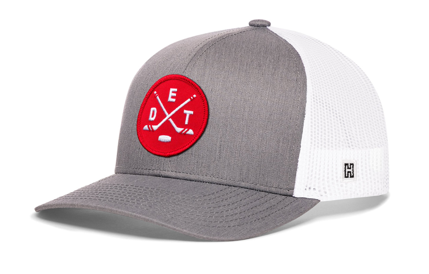 Detroit Hockey Trucker Hat  |  DET X Snapback