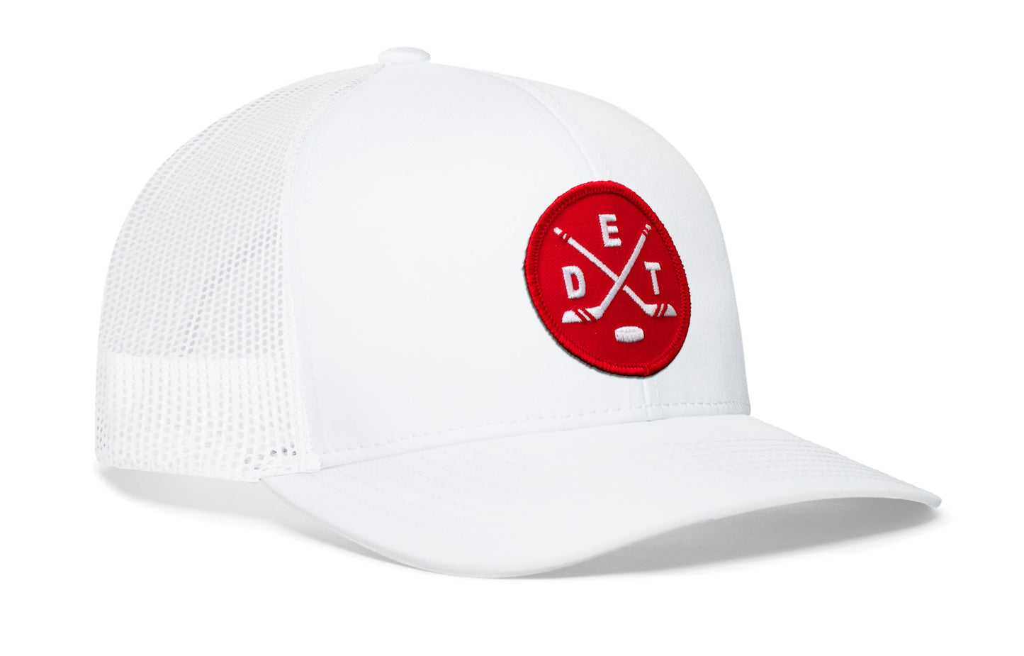 Detroit Hockey Trucker Hat  |  DET X Snapback