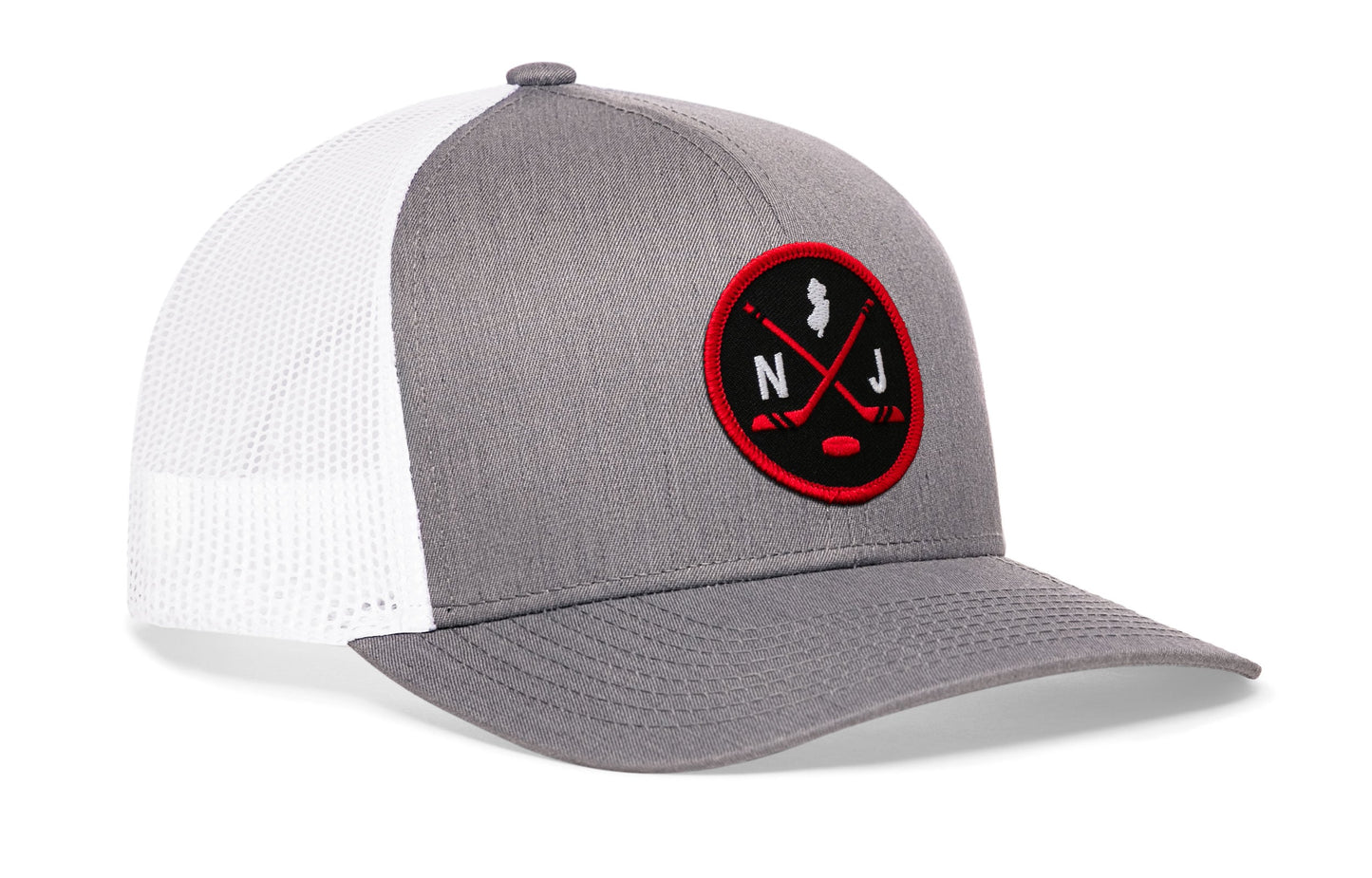 New Jersey Hockey Trucker Hat  |  NJ X Snapback