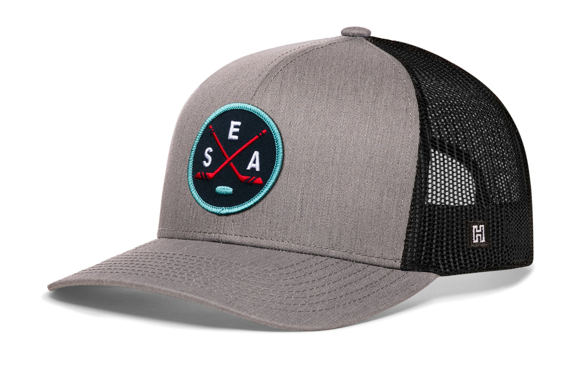 Seattle Hockey Trucker Hat  |  SEA X Snapback