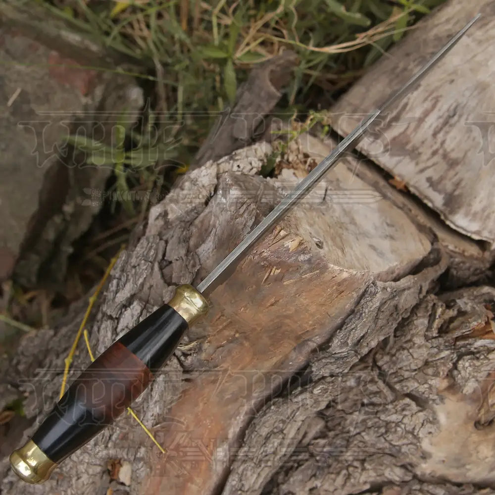 HANDMADE FORGED DAMASCUS Steel Bowie Hunting Knife EDC - 15” Survival WH 4408-RA