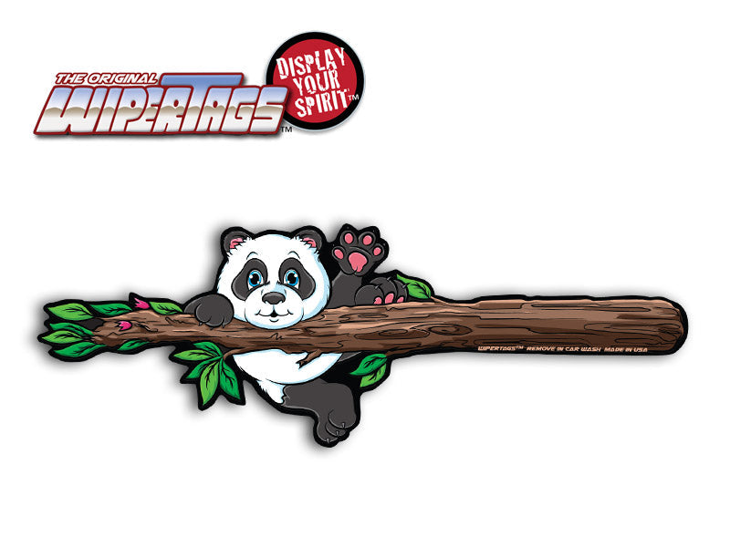 Panda Bear Hanging WiperTags