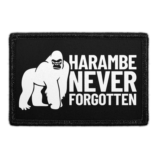 Harambe Never Forgotten - Removable Patch