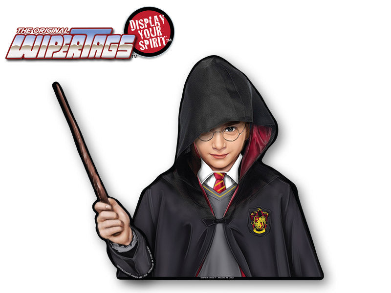 Boy Wizard Waving Wand WiperTag