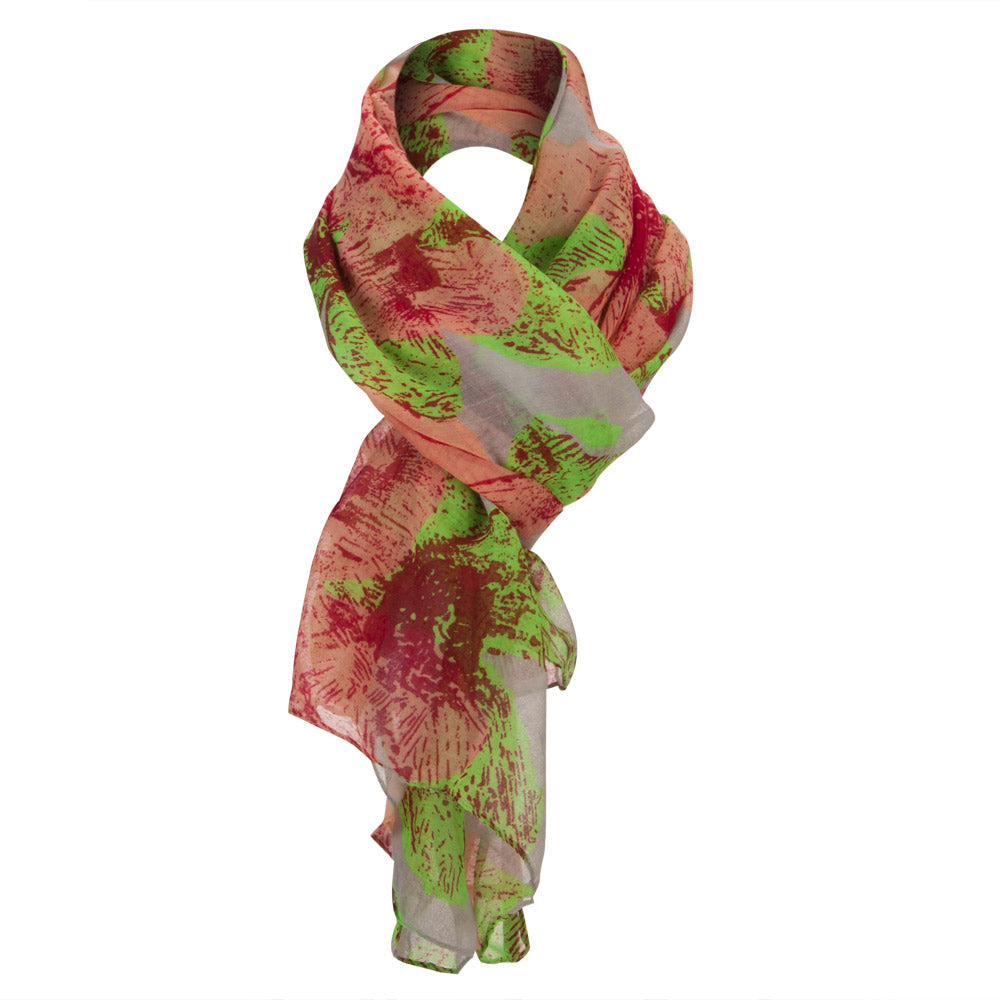Hibiscus Flower Summer Scarf