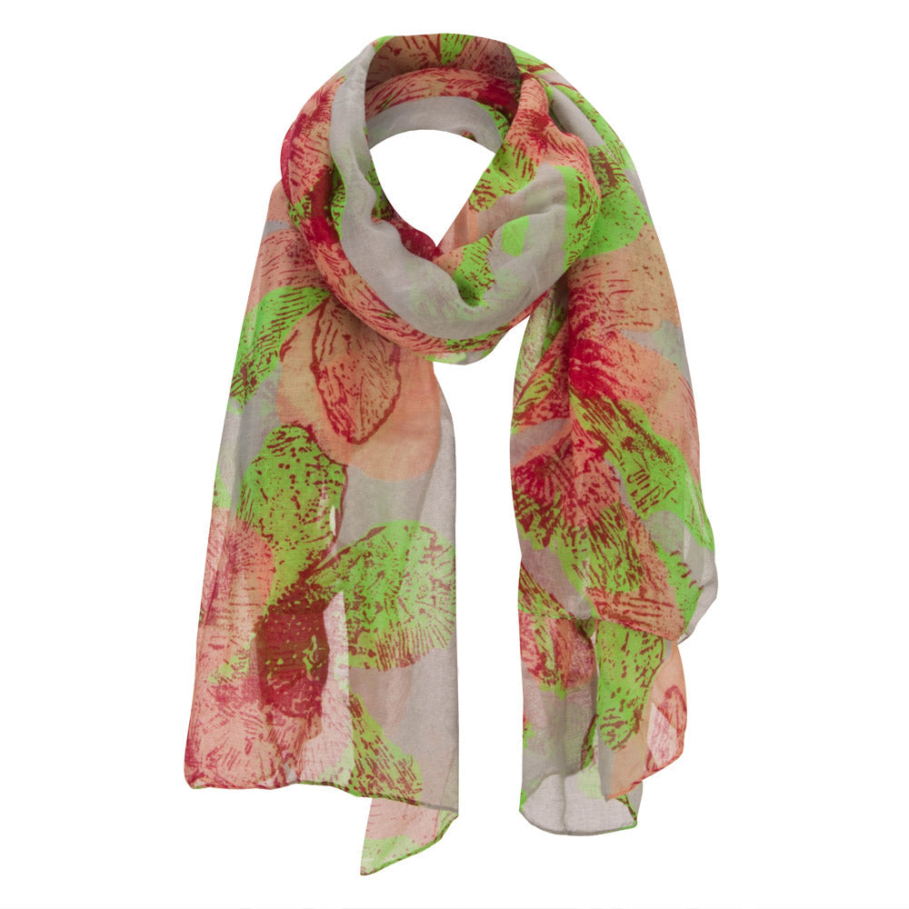 Hibiscus Flower Summer Scarf
