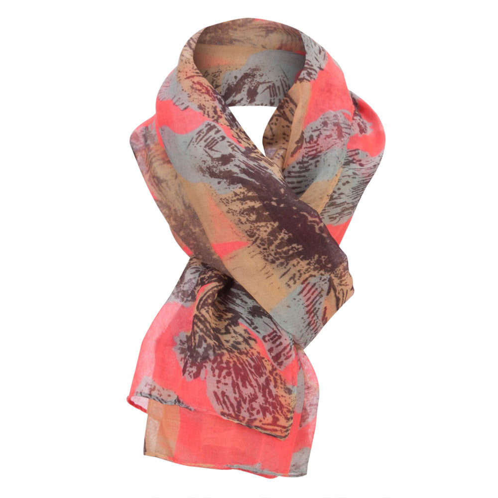 Hibiscus Flower Summer Scarf