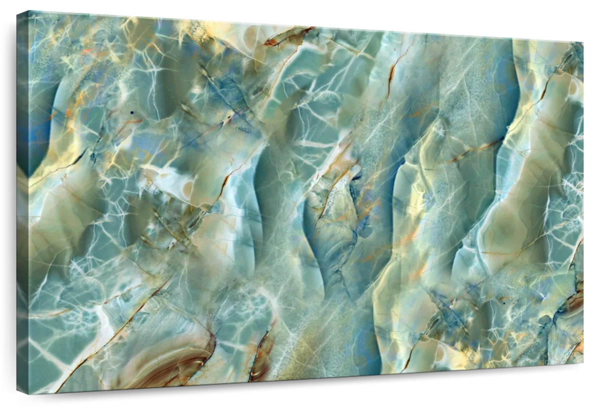 Abstract Green Marble Surface Wall Art