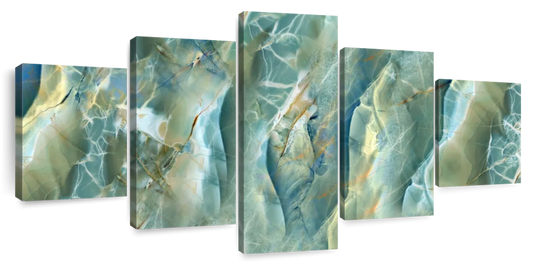 Abstract Green Marble Surface Wall Art
