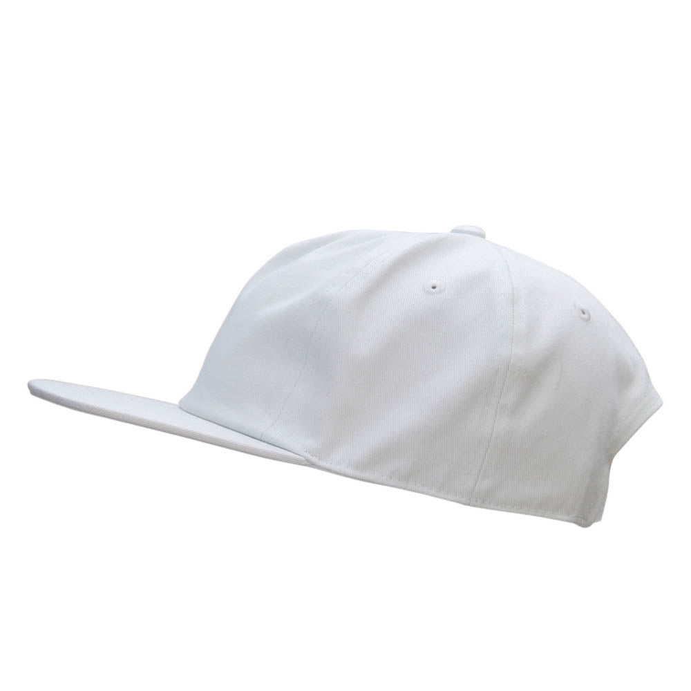 5 Panel Cotton High Profile Flat Bill Unstructured Cap