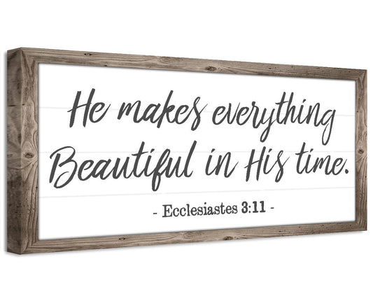 He Makes Everything Beautiful - Canvas